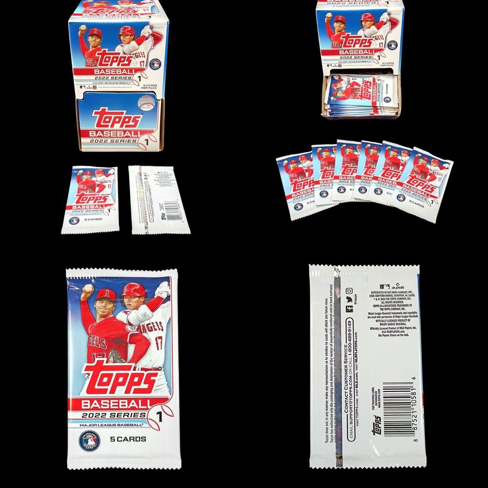 (1x) 2022 Topps Baseball Series 1 (5 card Pack) Factory Sealed